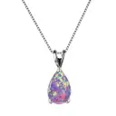 Waterdrop Opal Pendant Necklace For Women Elegant And High-end view 10