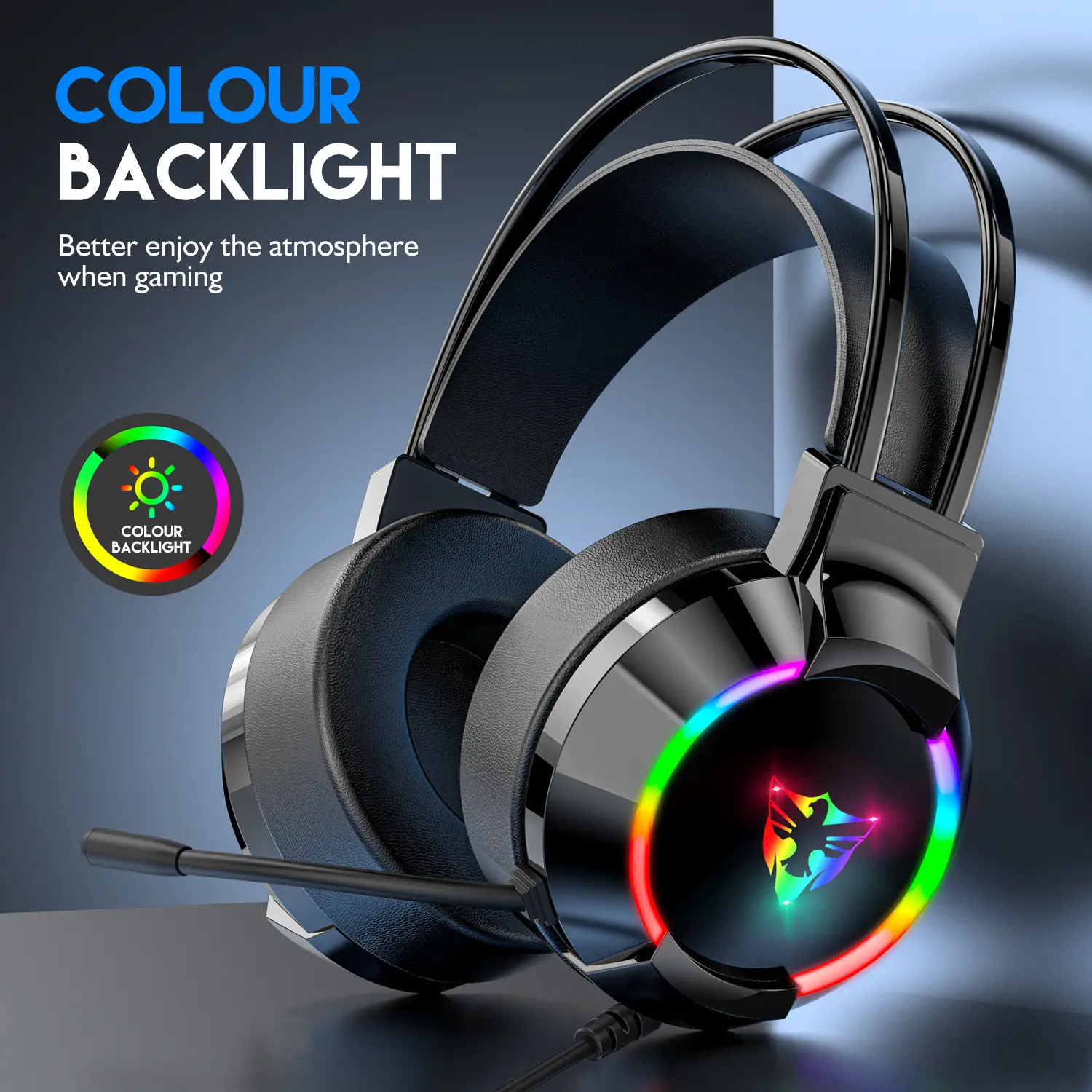 Head-mounted PC Gaming Wired Headset