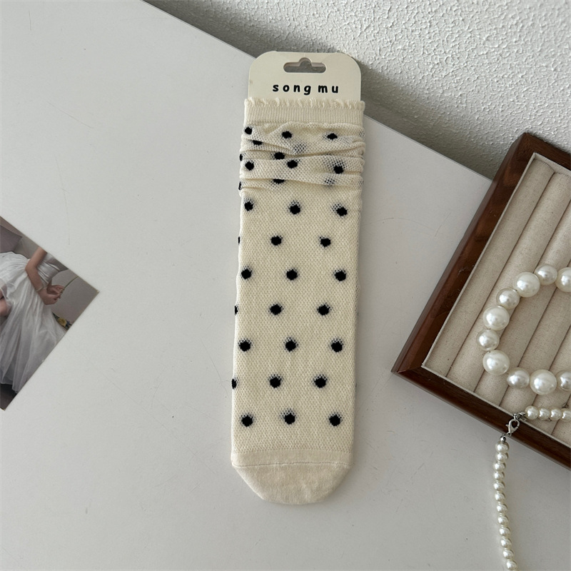 Milky White Polka Dot