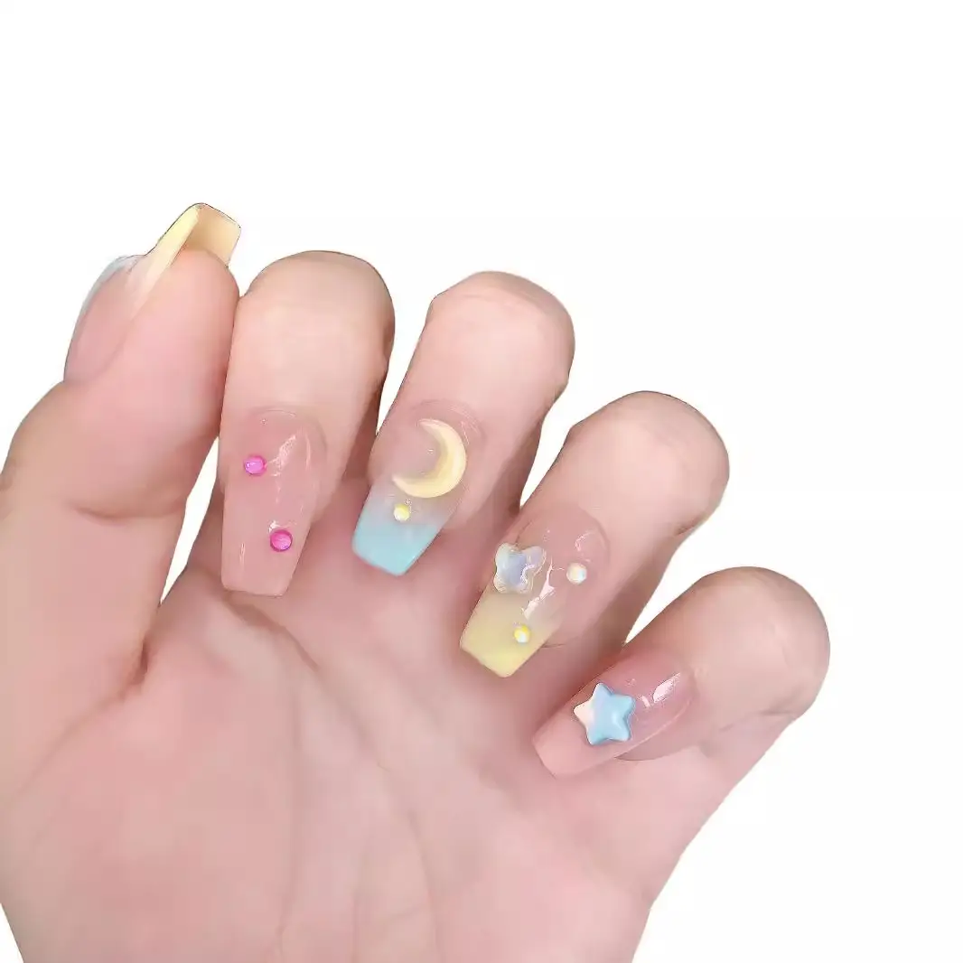 Women's Fashion Handmade Wear Armor Nail Stickers