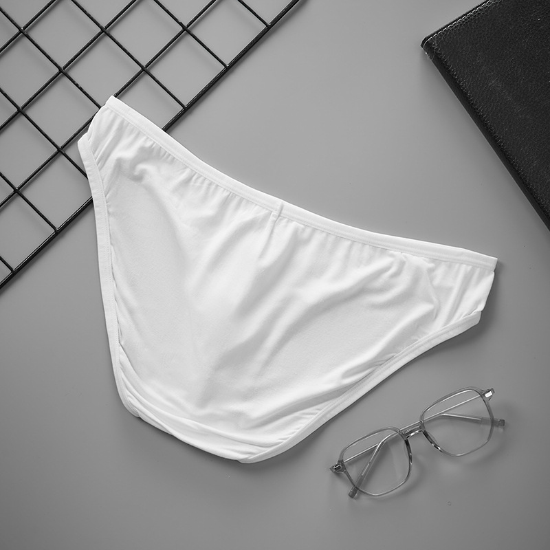 Fashion Low Waisted Shorts U Pouch Solid Color Single Layer Sweat Absorption