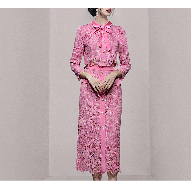 Lace Cutout Top and Maxi Skirt, picture 7 of 9