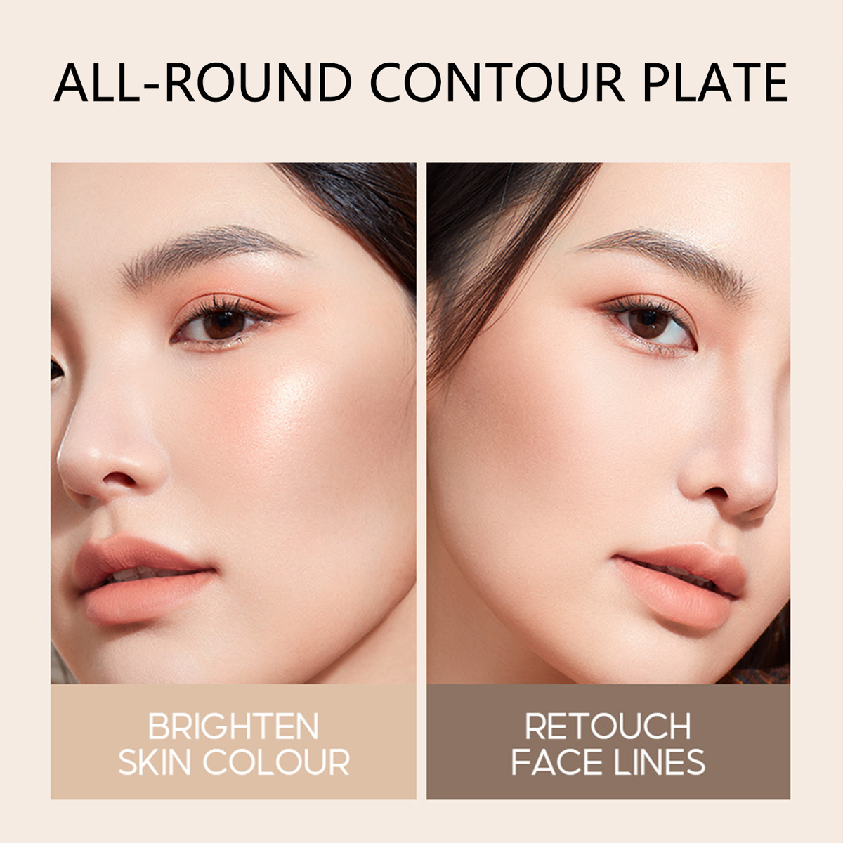Matte Brightening Base Contour Compact Women 3