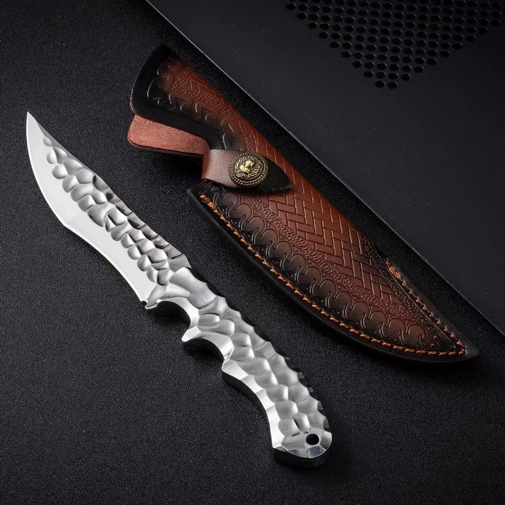 One-piece Keel Camping Mountaineering Portable Outdoor Self-defense Knife For Outdoor Survival