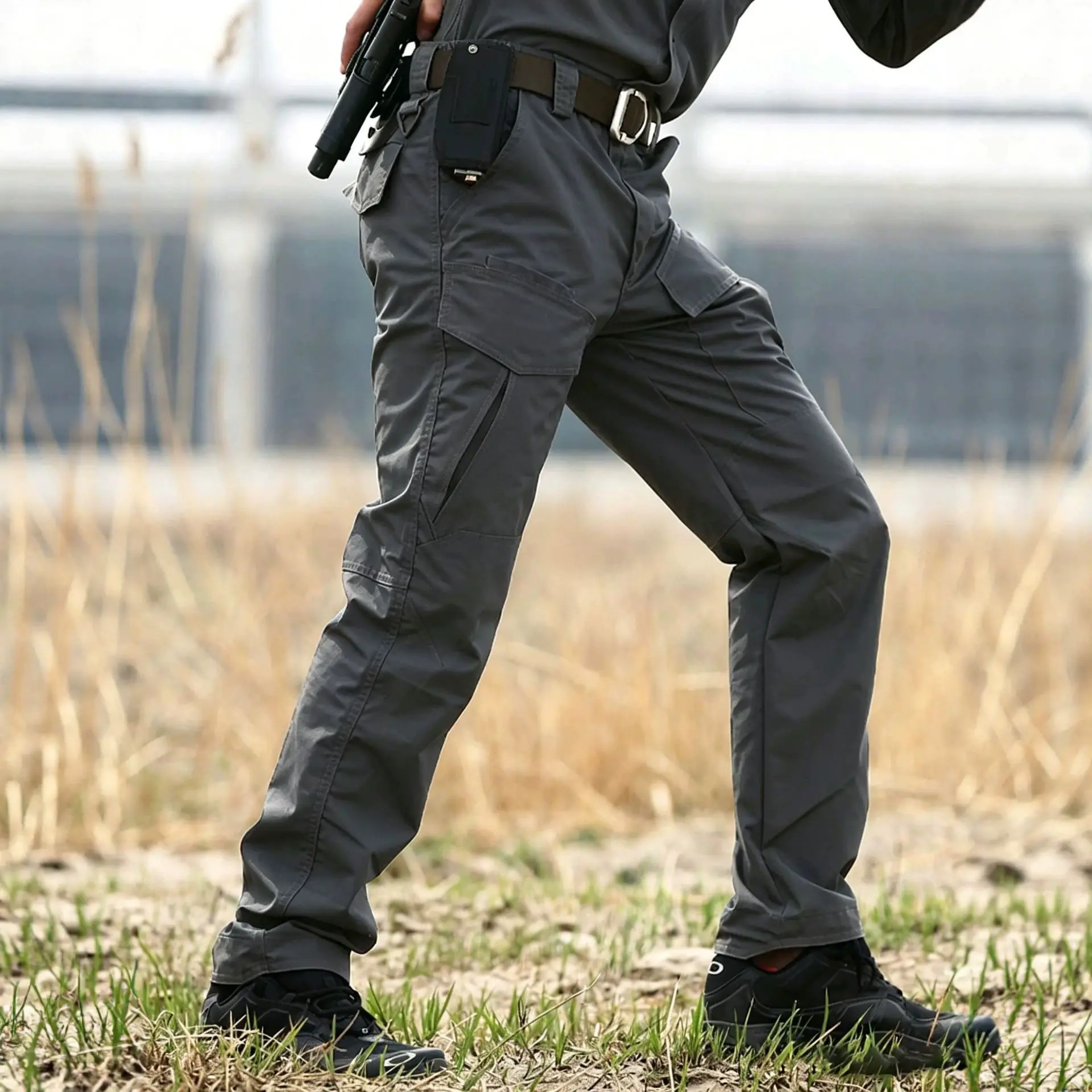 Solid-color Versatile Workwear Pants