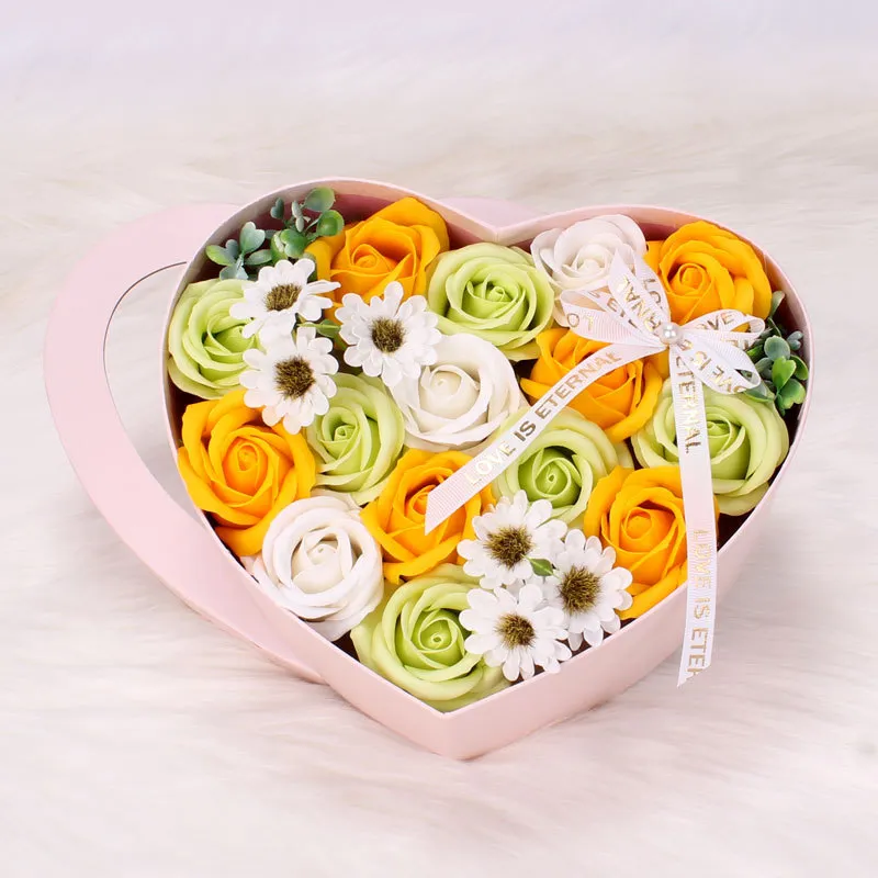 Creative Gift Soap Rose Gift Box - My Heart Is Eternal Yellow