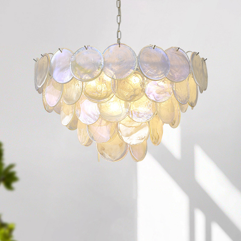 Murano Living Room Lamp Cloud-patterned Glass Lamp