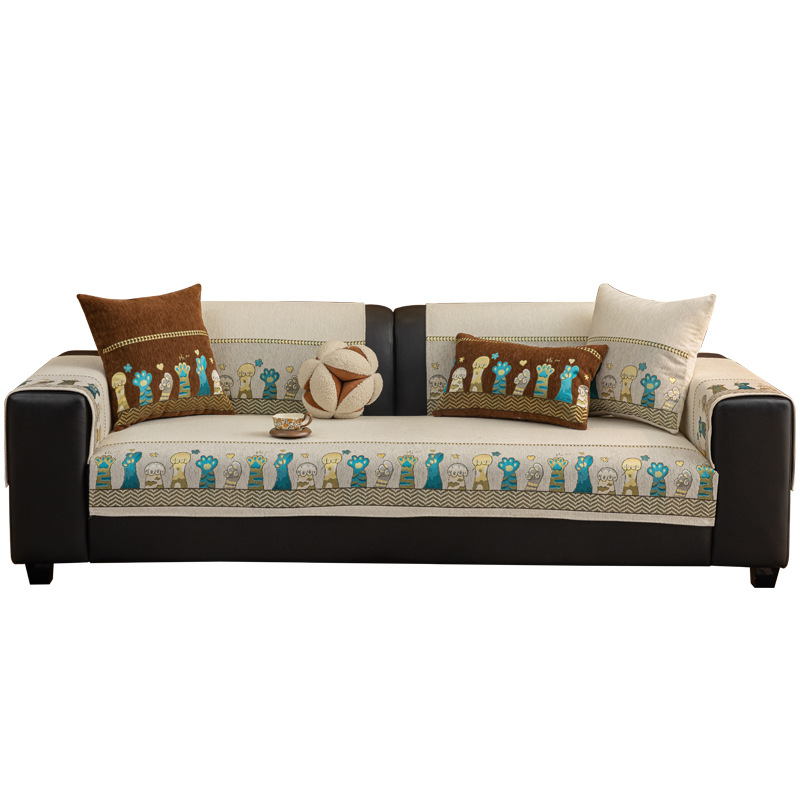 All-Season Jacquard High-End Light-Luxury Non-Slip Sofa Cushion Full-Coverage Sofa Cover Cloth