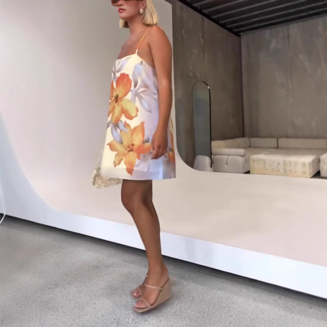 Women's Fashion Personalized Summer Slim Strap Dress