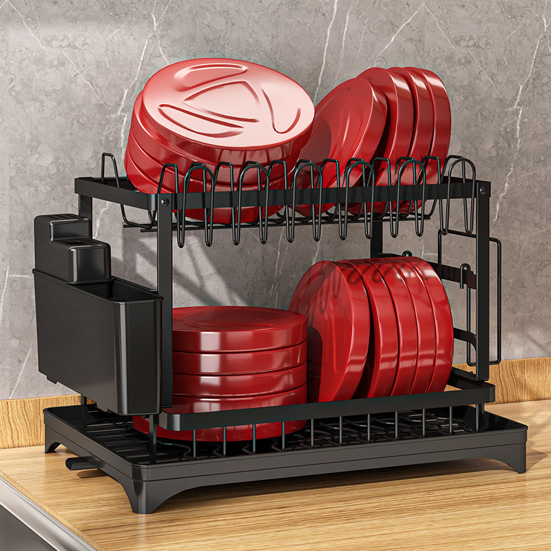 Simple Home Kitchen Dish Storage Drain Rack