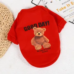 Warm Dog Pet Clothing Supplies Fleece Sweater - Hoodies Red - View 1