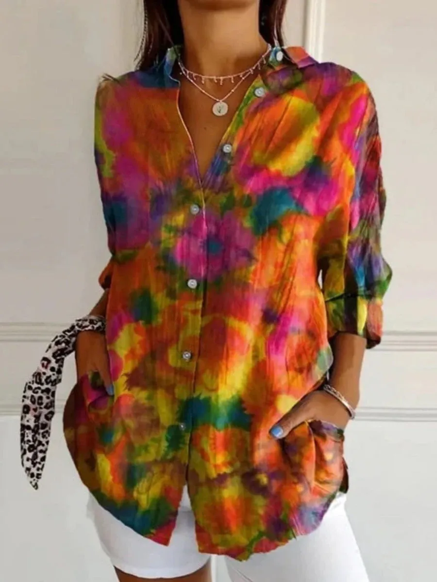 3D Digital Printing Long Sleeve Shirt Top - Nccs01Sx1258-5Xl