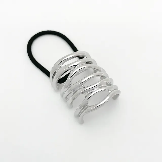 Simple Cold Style Alloy Hair Rope Fashion Ponytail 367 Silver - Shop at LoveMi