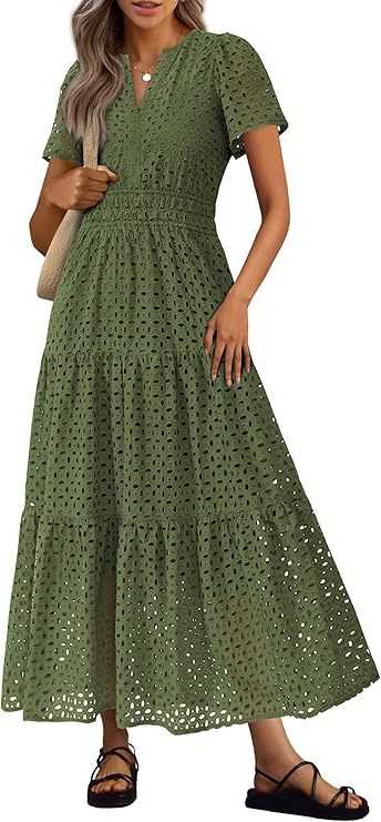 Women's Long Flowing Beach Vacation Dress