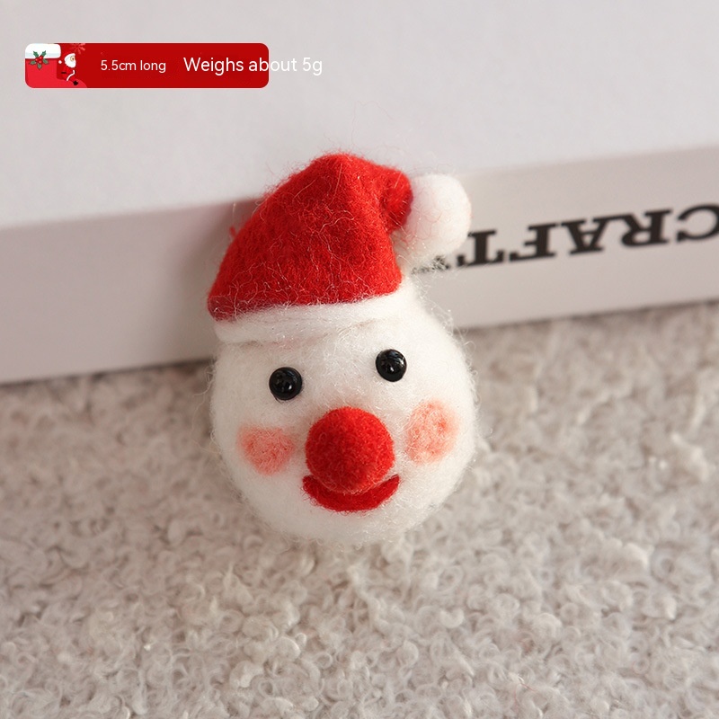 Wool Round Snowman