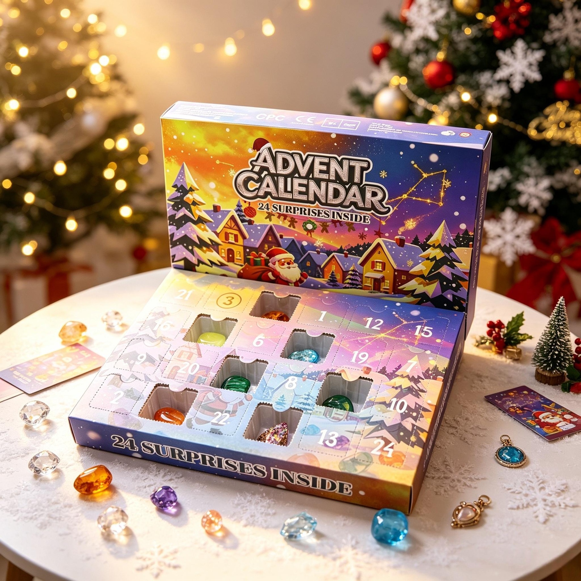 Christmas Advent Calendar Gem Blind Box
