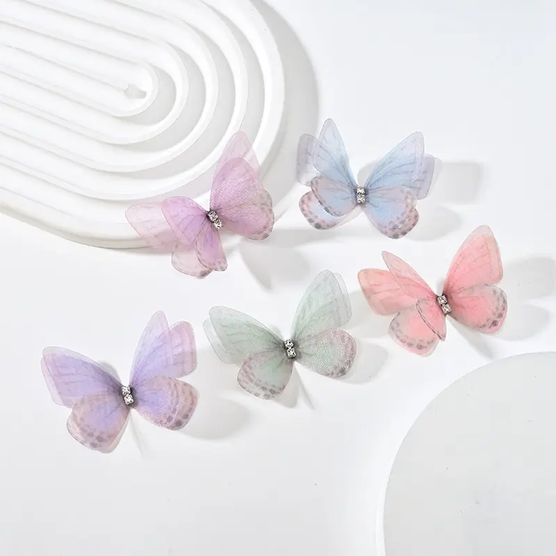 DIY Handmade Double-layer Mesh Laminate Double Diamond