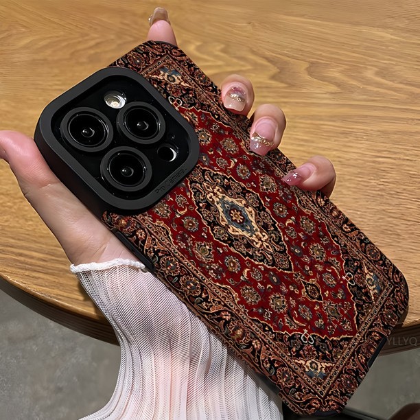 Persian Carpet Pattern Lambskin Phone Case