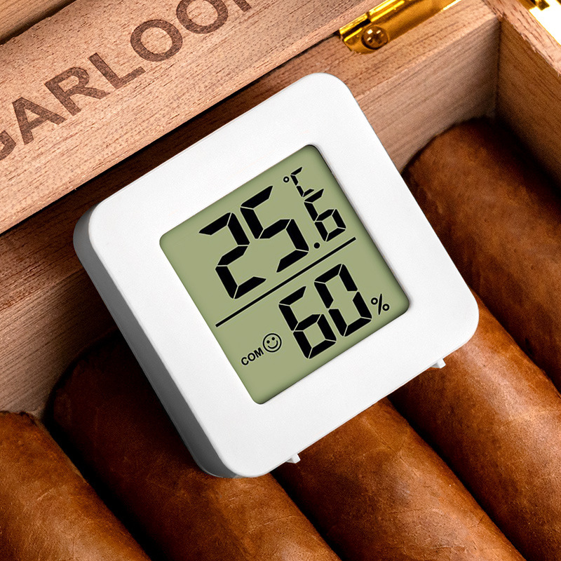 Cigar Electronic Thermometer And Hygrometer