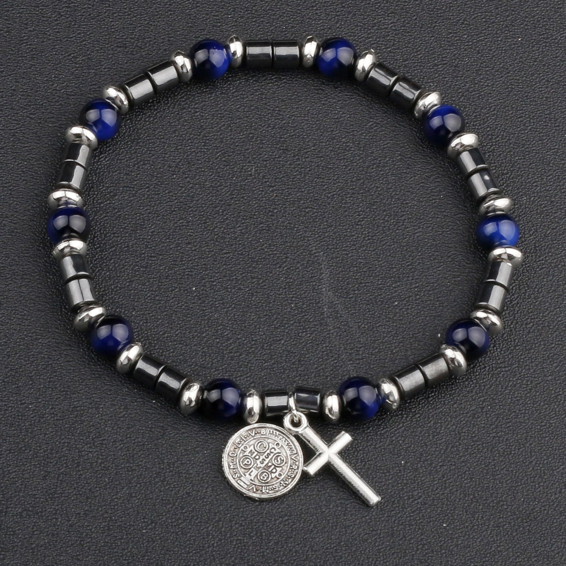 Retro Versatile Natural Stone Round Bead Bracelet