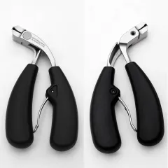 Anti-splash Bevel Elbow Nail Clippers Large Opening Secondary Blade Nail Clippers Pruning - Black - View 1