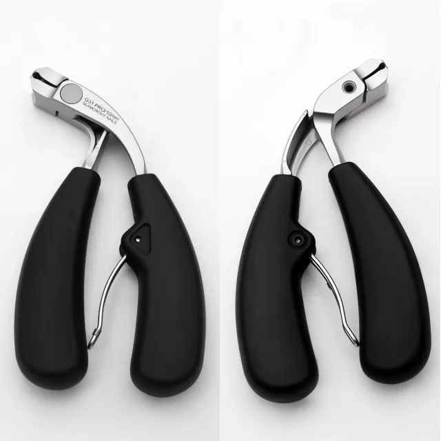 Anti splash Bevel Elbow Nail Clippers Large Opening Secondary Blade Nail Clippers Pruning Black - Shop at LoveMi