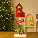 Red Christmas Bird House A