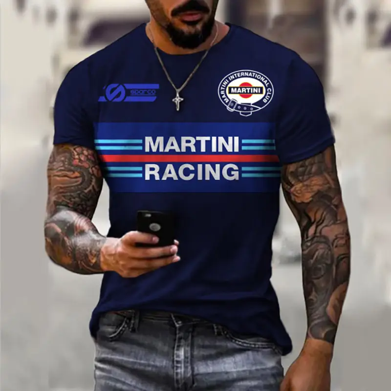 New Men's Slim-fit Letter Men's Summer Fashion Printed T-shirt