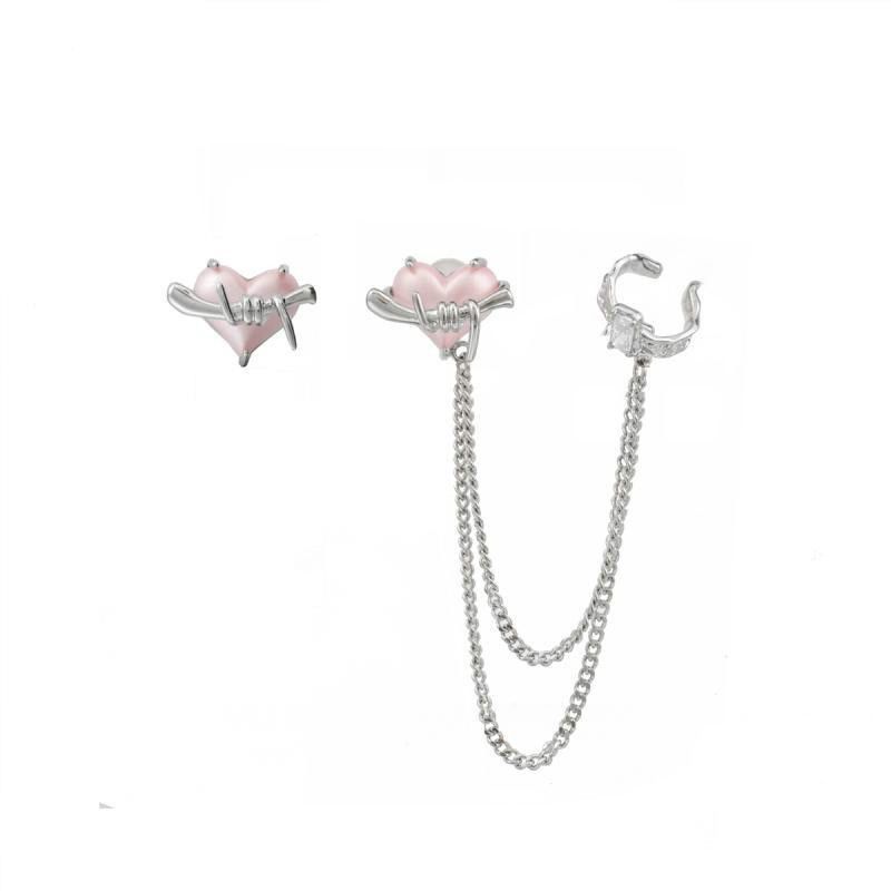 Love Star Balloon Earrings Asymmetric Ear Clip