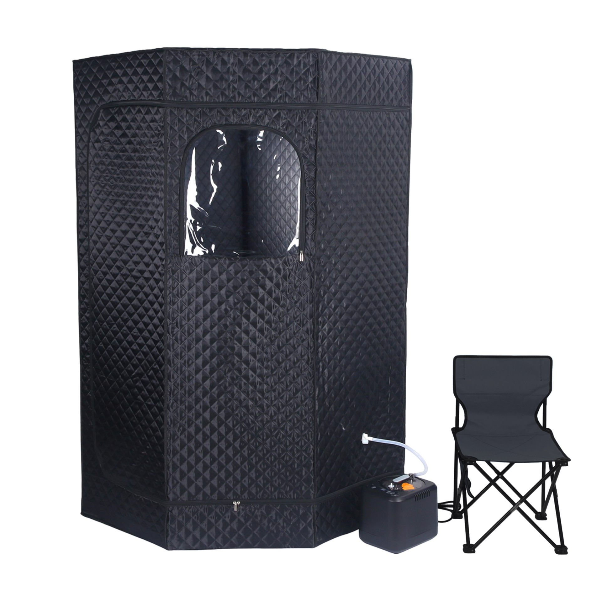 Pentagram Full Body Sauna Machine Bracket Portable Steam Engine Bath Tank Foldable