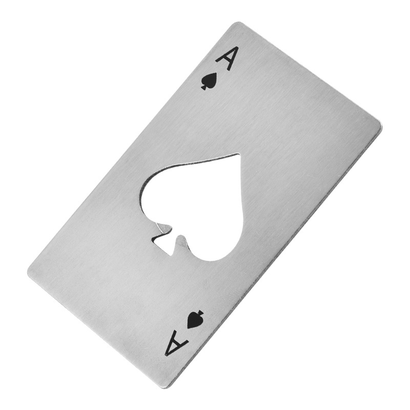 Poker Beer Bottle Opener Stainless Steel