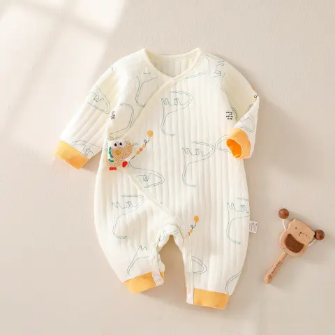 Warm Quilted Newborn Clothes Baby Jumpsuit