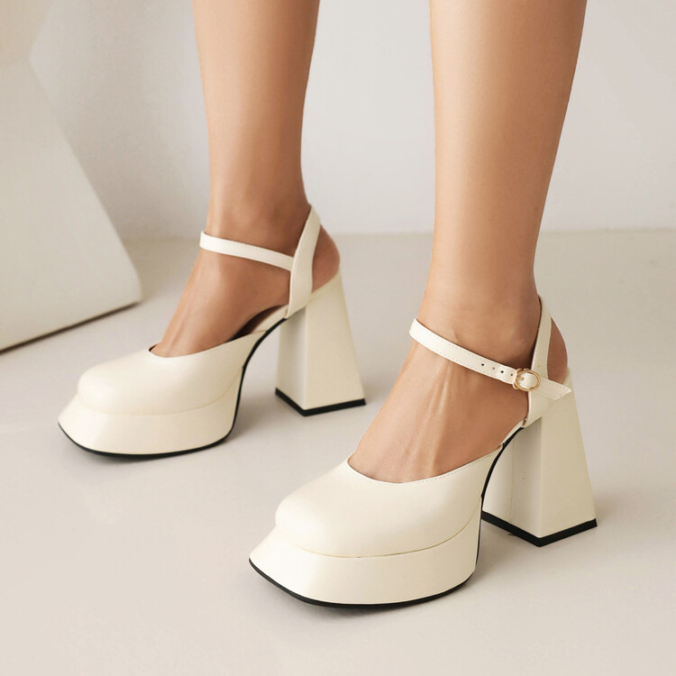 Elegant French-style High-heeled Closed-toe Sandals For Women