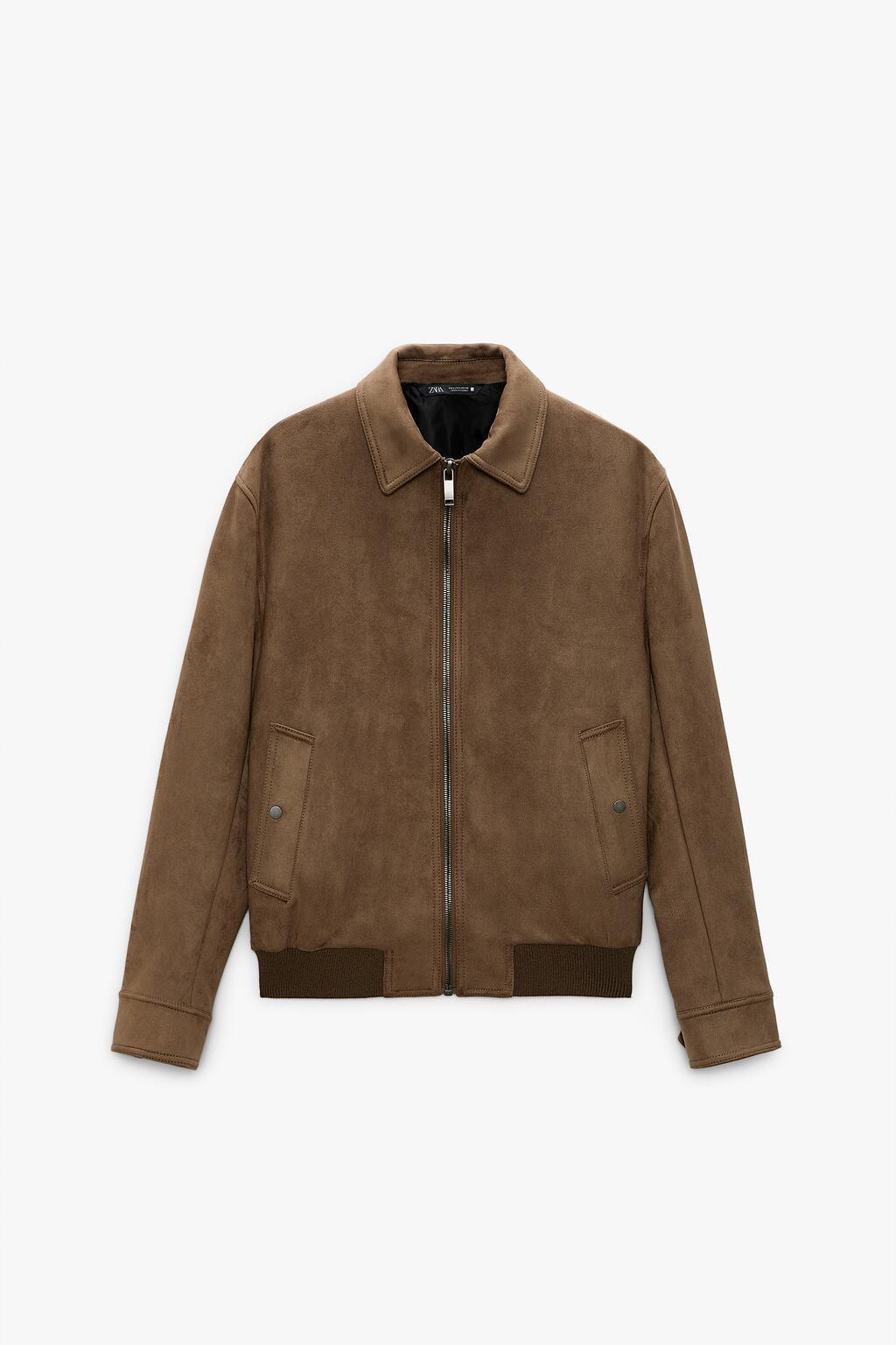 Men's Suede Lapel Jacket