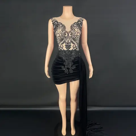 Summer Luxury Evening Dress Female Singer Stage Costume Senior
