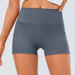 Personalised Summer Yoga Sports Shorts - Blue - View 1