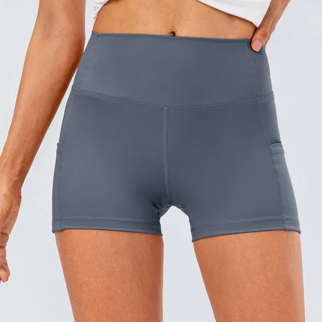 Personalized Summer Yoga Sports Shorts Blue - Shop at LoveMi