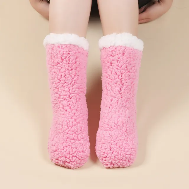 Room Socks Adult Home Sleep Autumn And Winter Pink - Shop at LoveMi
