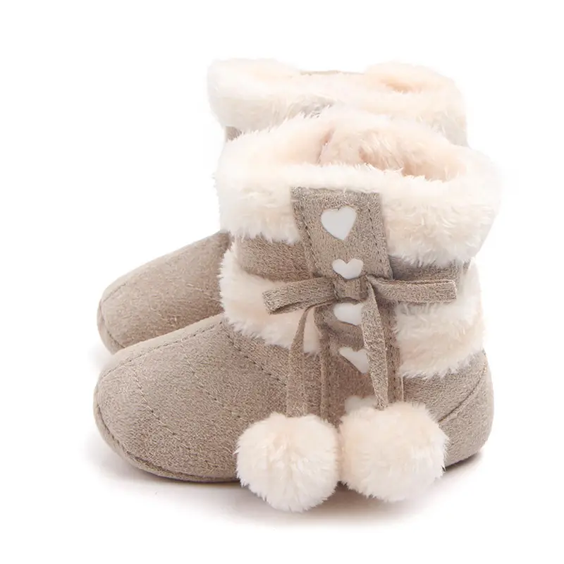 Bowknot Christmas Boots Baby Toddler Shoes