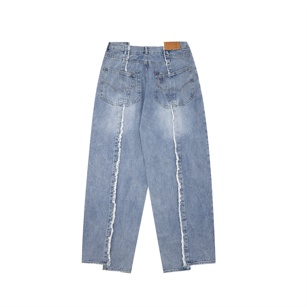 Fashion Loose Cool Washed Jeans Men