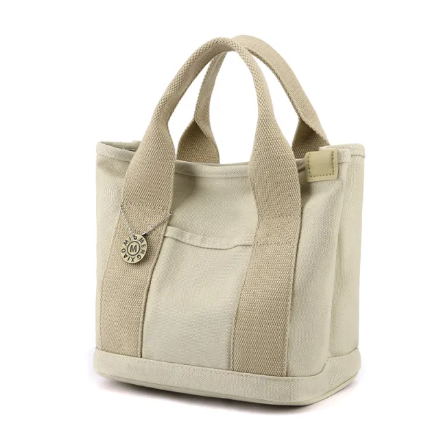 Outdoor Small Clutch Large Capacity Canvas Reticule Khaki - Shop at LoveMi