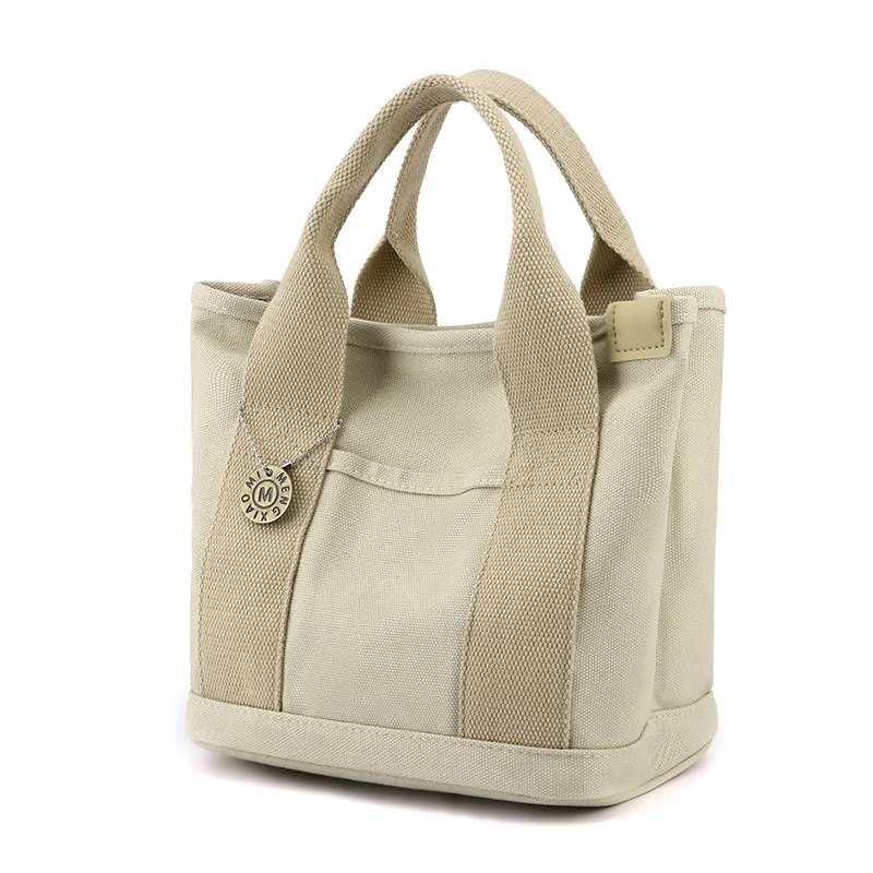 Outdoor Small Clutch Large Capacity Canvas Reticule - Khaki