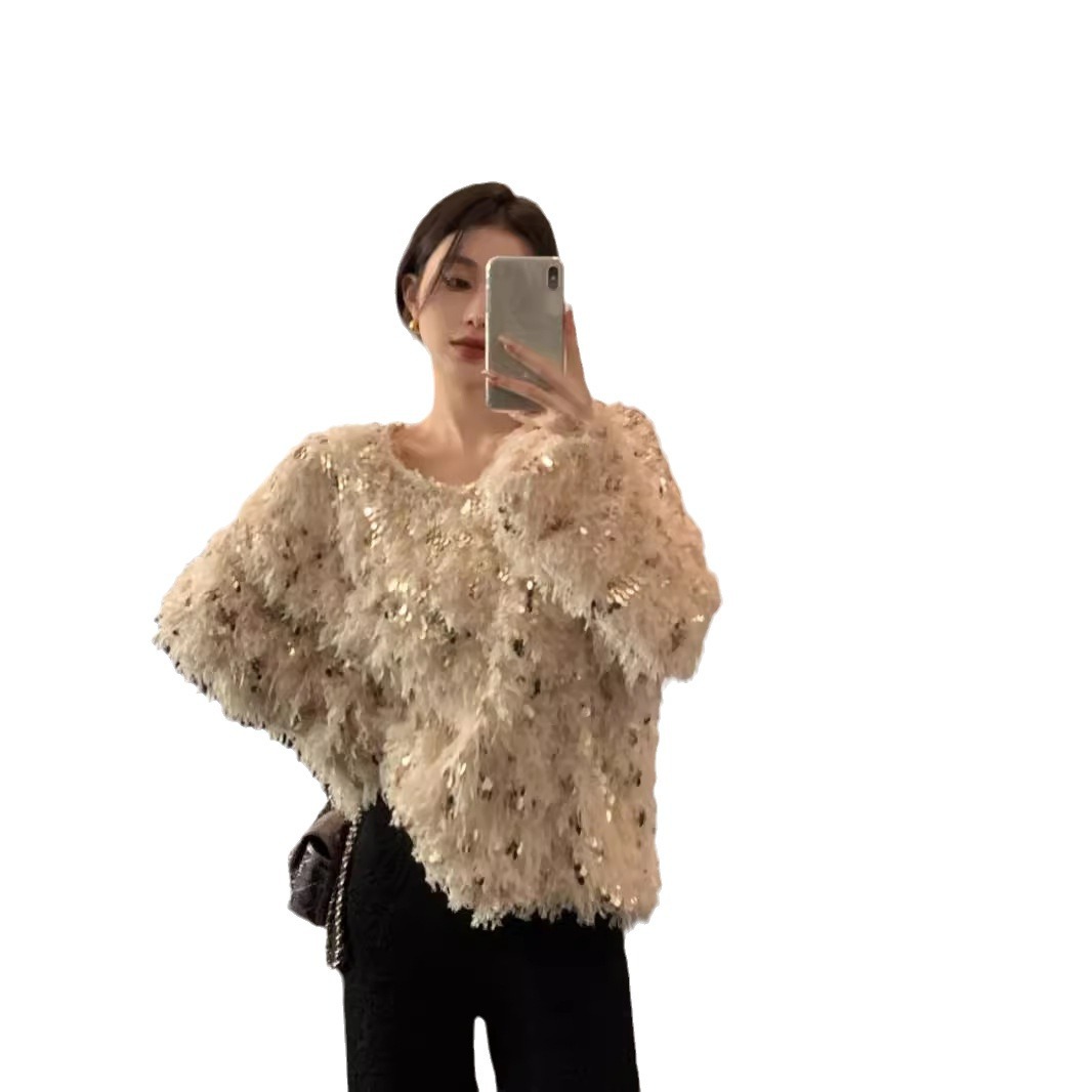 Sequin Design Sense Elegant Knitwear Women