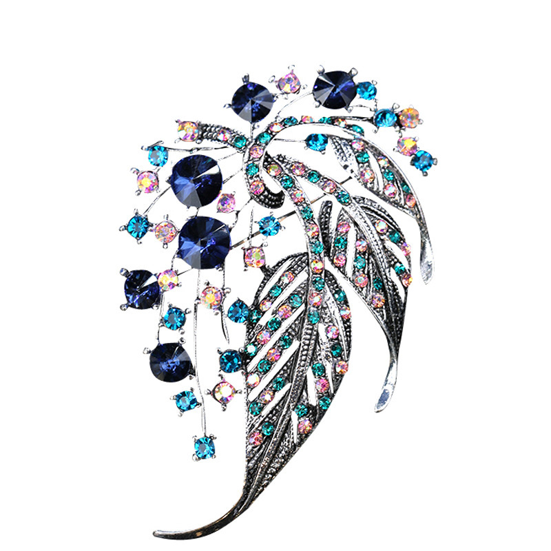 Multicolor Leaf Brooch