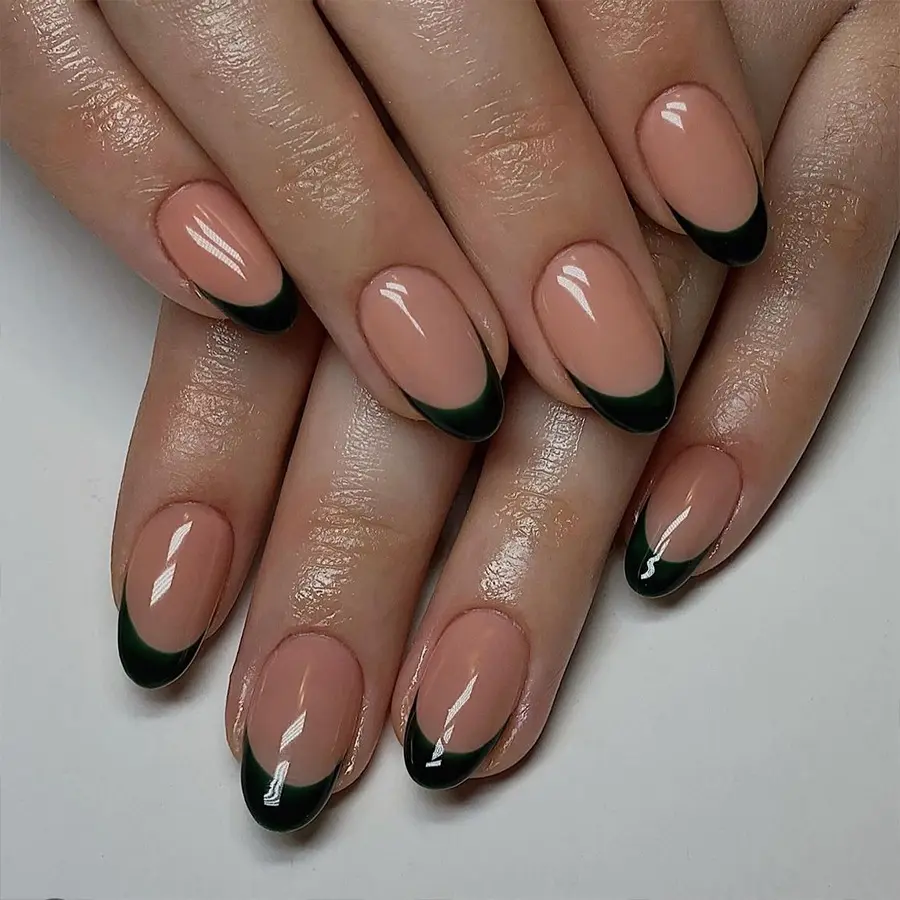 Simple Black French Style All-matching Wear Manicure