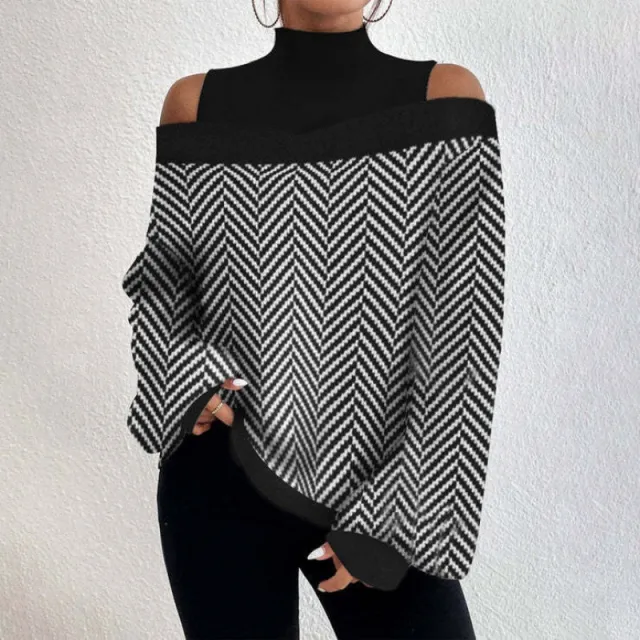 Women's Clothes Drop shoulder Lantern Sleeve Printed Top Element 6 - Shop at LoveMi