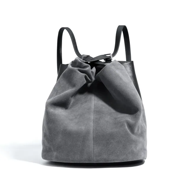 Niche Suede Autumn And Winter High grade Brown Backpack Black - Shop at LoveMi