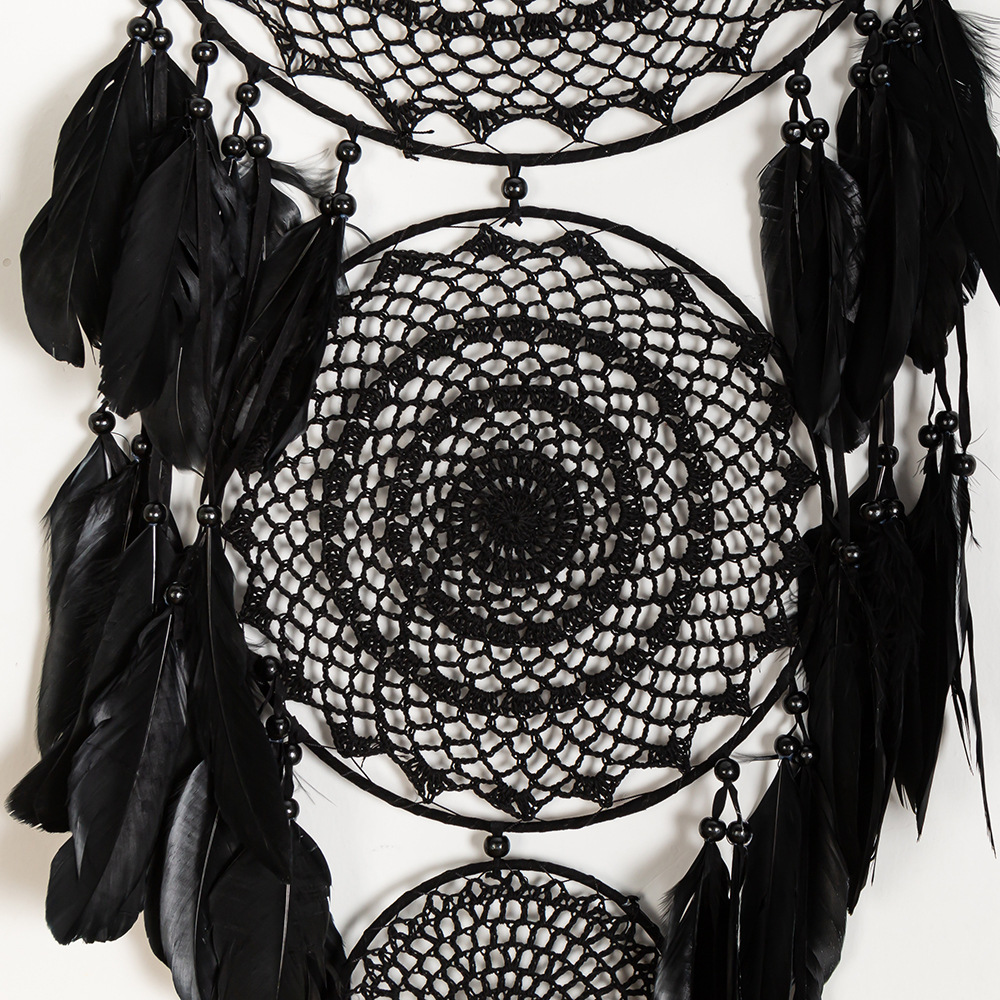 Three Ring Dreamcatcher Wall Hanging, picture 3 of 3