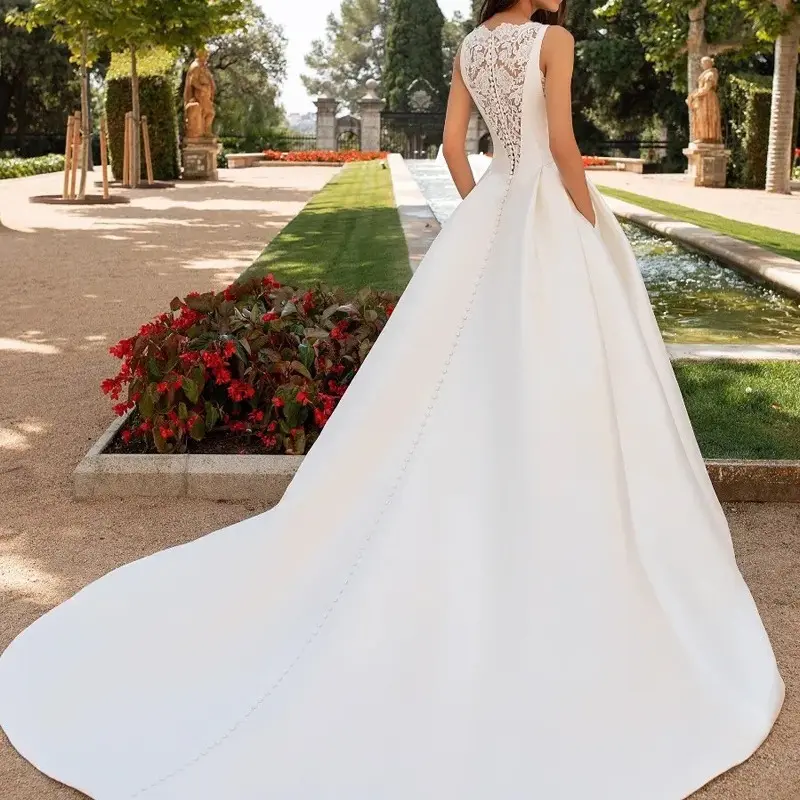 French Retro Lace Advanced Texture Satin Slim