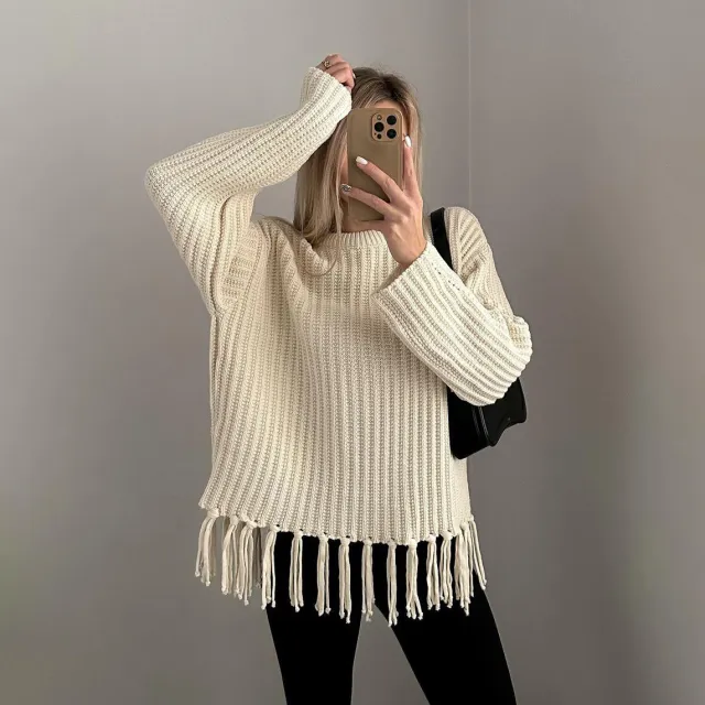 Casual All match Solid Color Knitted Top For Women Apricot - Shop at LoveMi